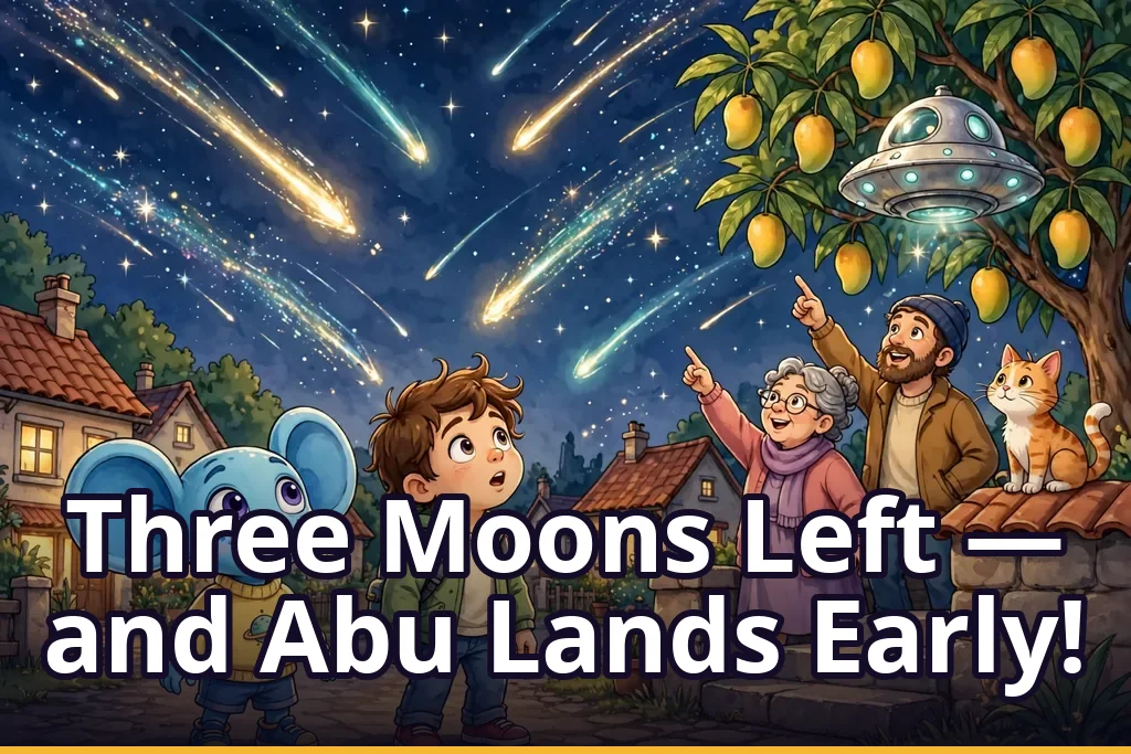 Three Moons Left — and Abu Lands Early!