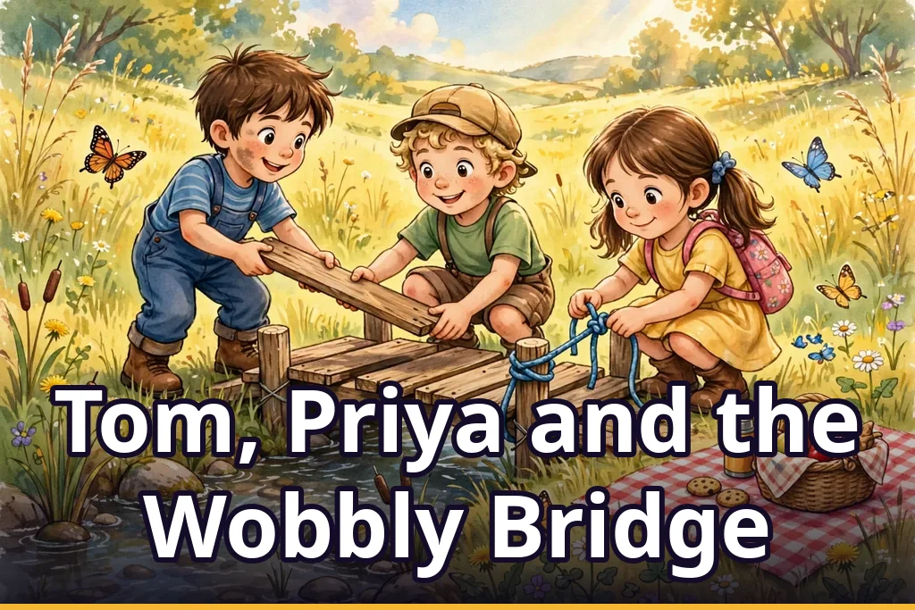 Tom, Priya and the Wobbly Bridge