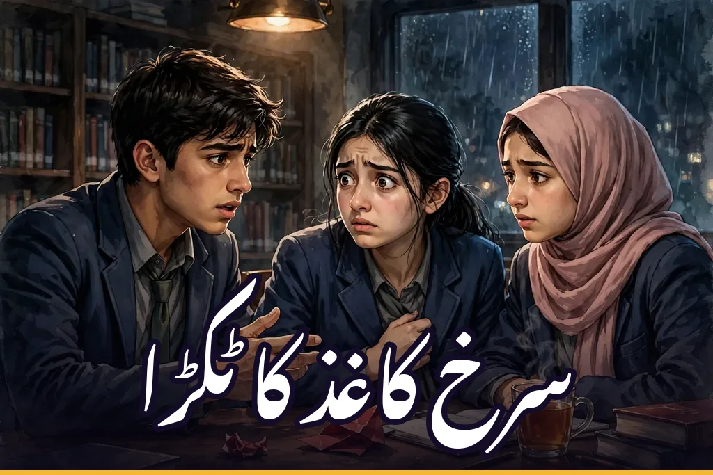 سرخ کاغذ کا ٹکڑا