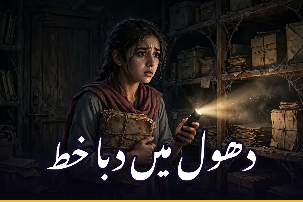 دھول میں دبا خط