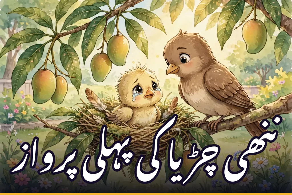 ننھی چڑیا کی پہلی پرواز