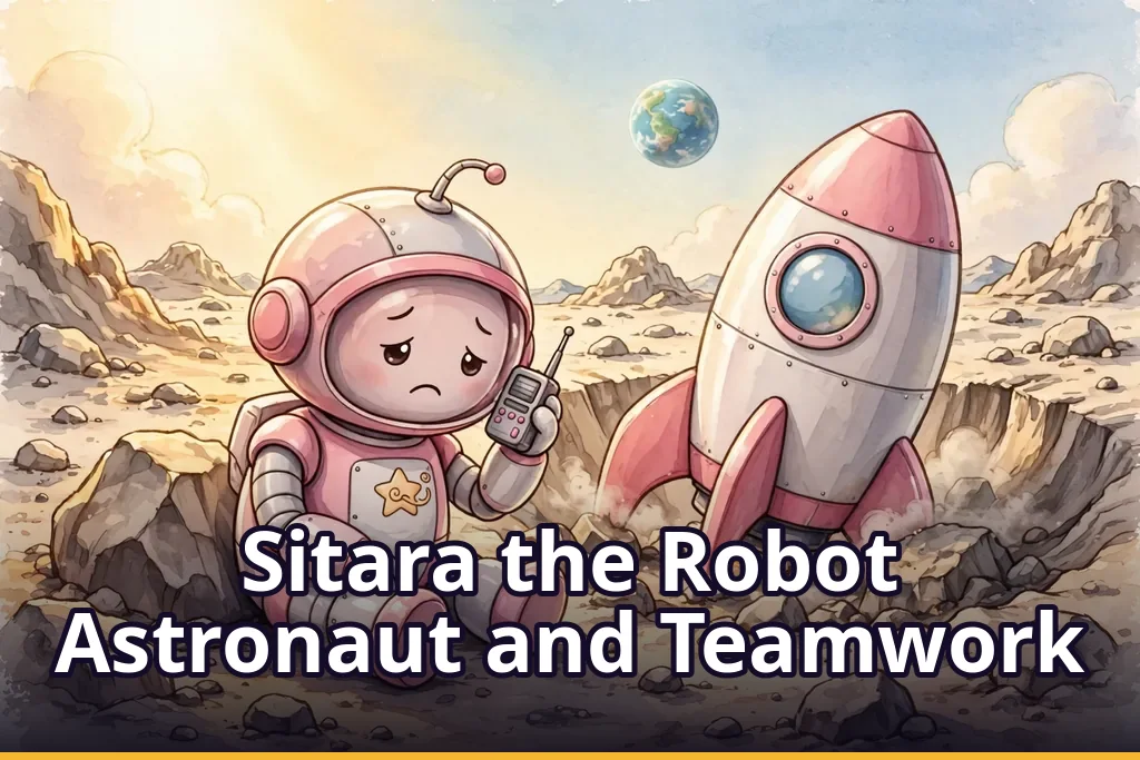 Sitara the Robot Astronaut and Teamwork