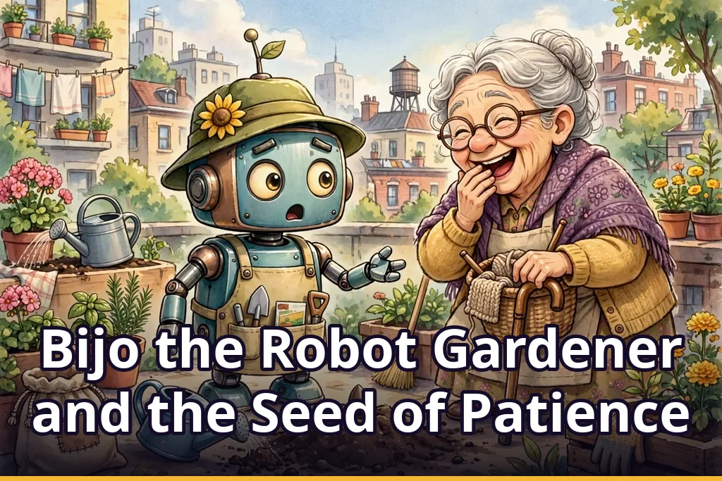 Bijo the Robot Gardener and the Seed of Patience