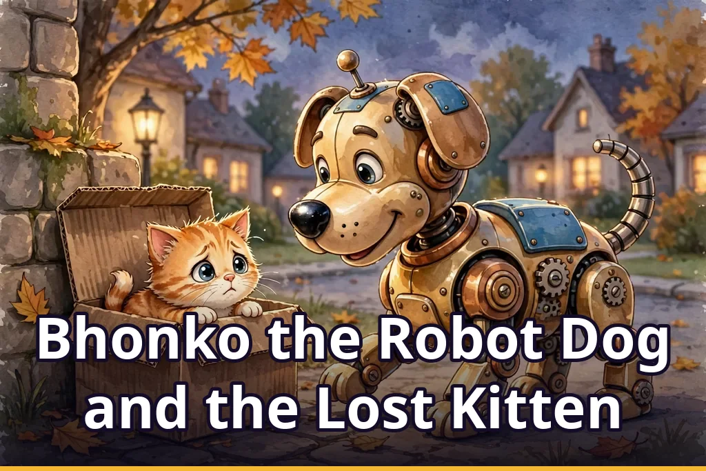 Bhonko the Robot Dog and the Lost Kitten