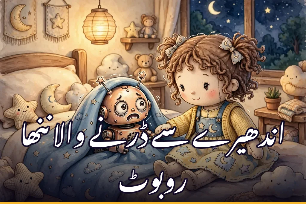 اندھیرے سے ڈرنے والا ننھا روبوٹ