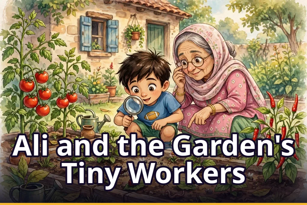 Ali and the Garden's Tiny Workers
