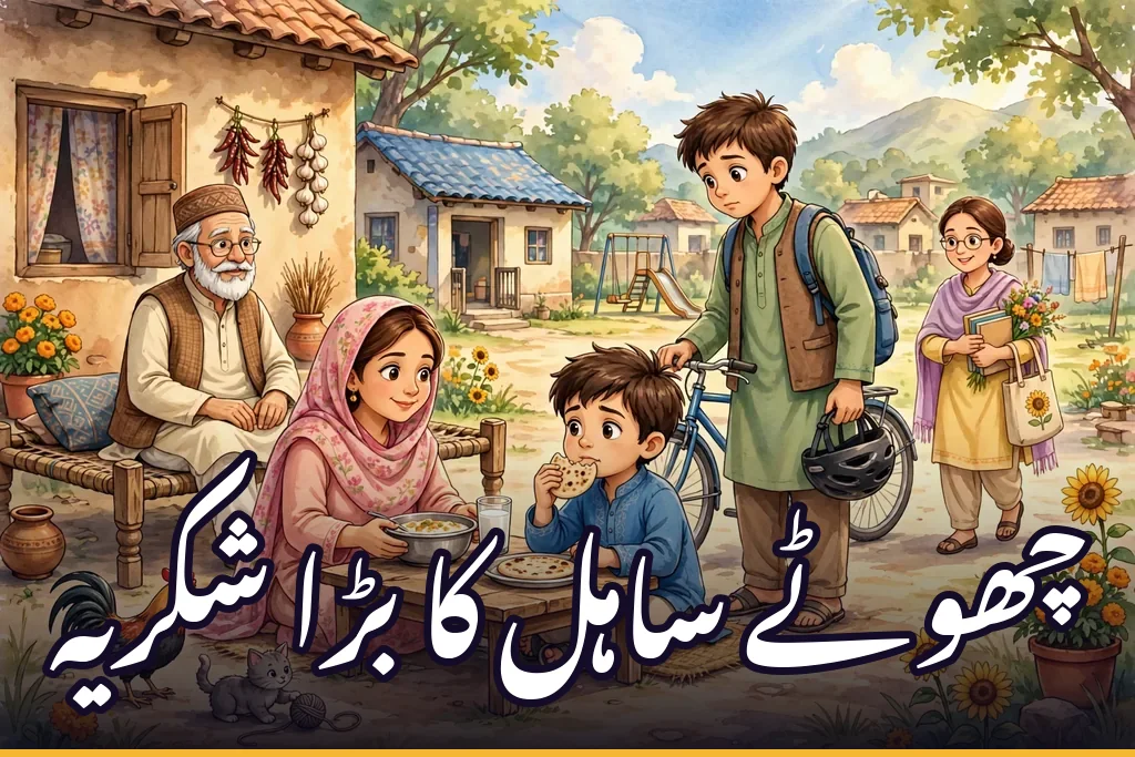 چھوٹے ساہل کا بڑا شکریہ